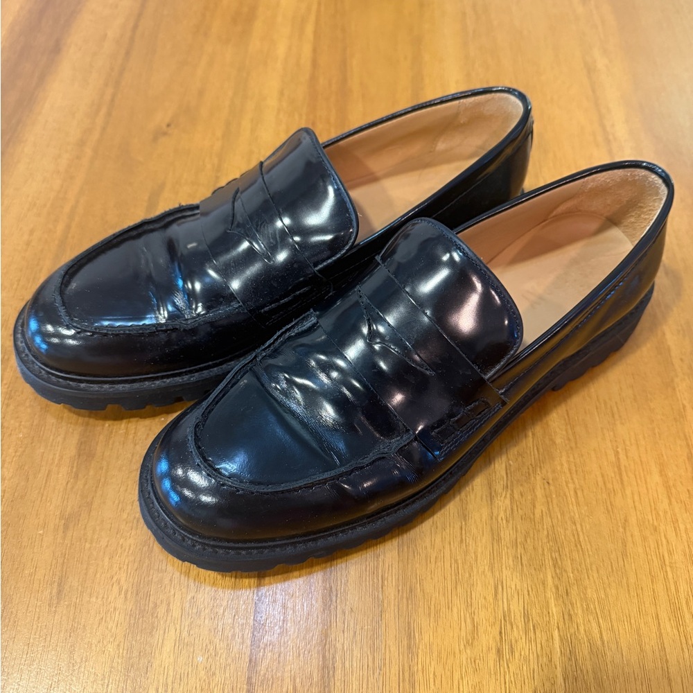 Thursday Black Patent Leather Oxfords